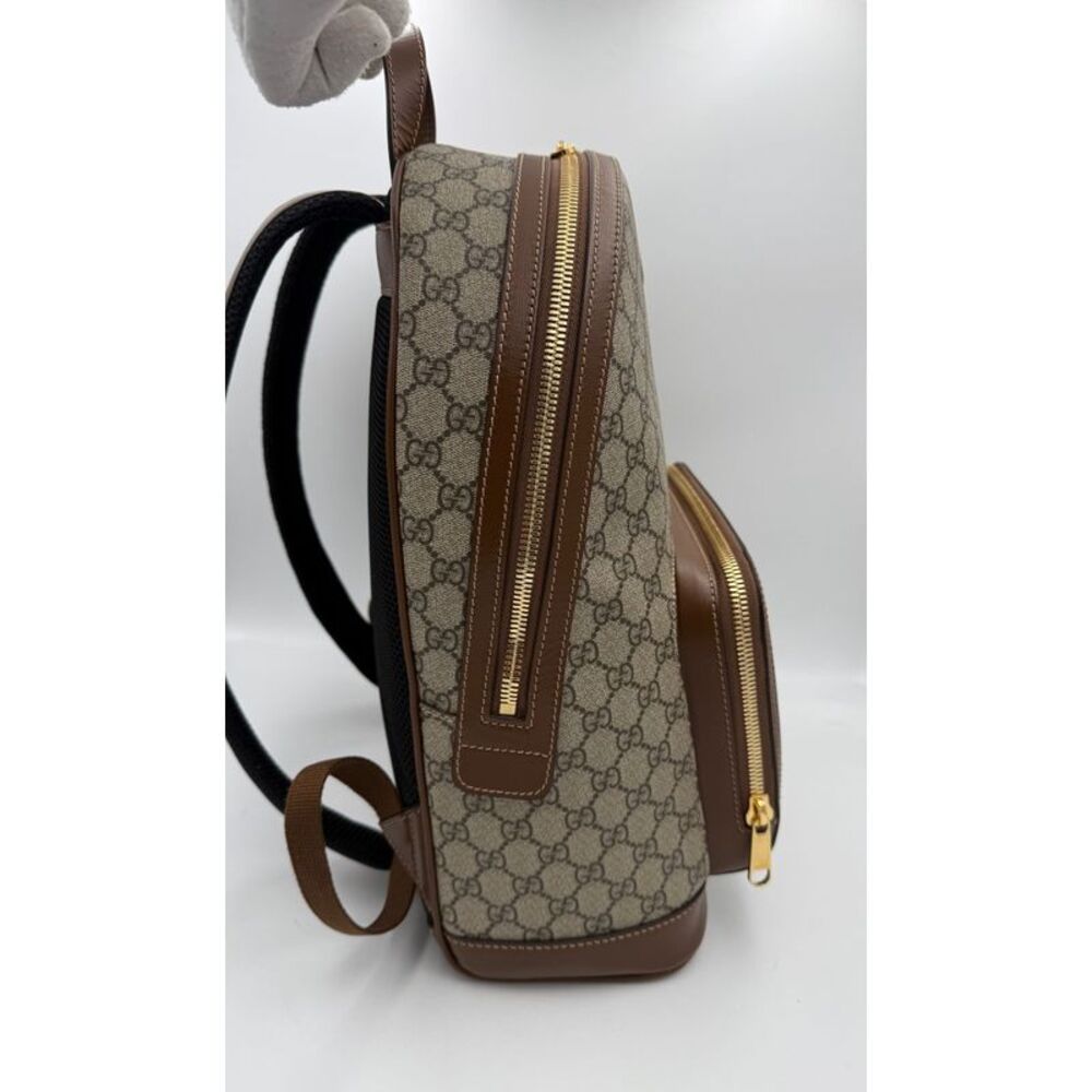 Gucci GUCCI GG Supreme and Leather  Backpack - Picture 5 of 6